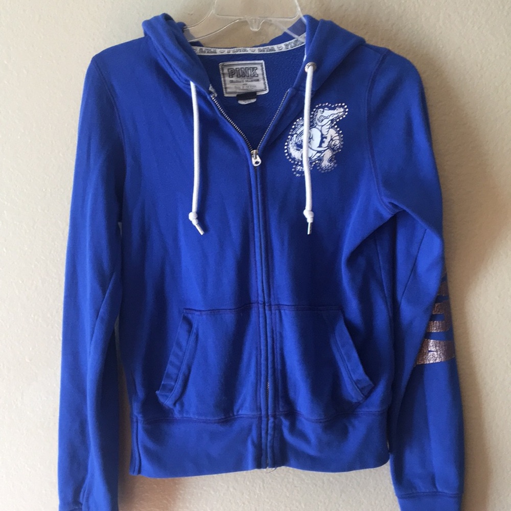 VS Pink zip up sweatshirt